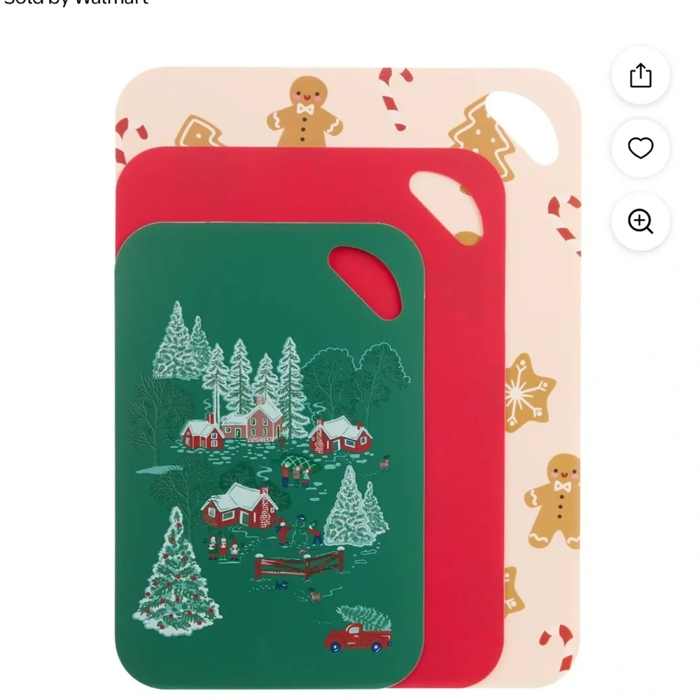 HOLIDAY TIME CUTTING MATS SET OF THREE NWT